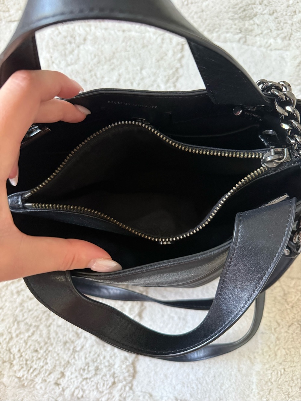 Rebecca Minkoff Black Quilted Leather Purse - Picture 6 of 7